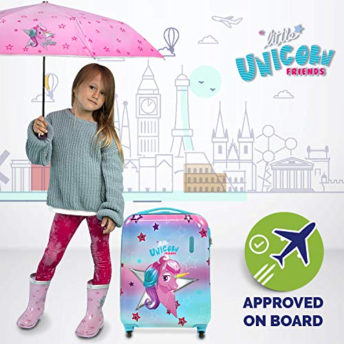 Girls Unicorn Suitcase Luggage 