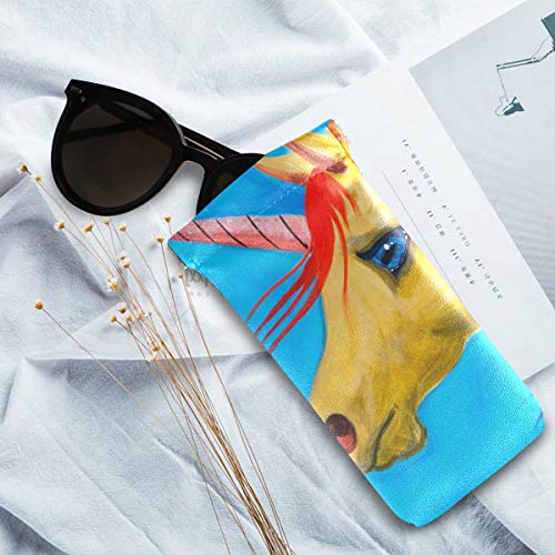 Watercolour unicorn glasses case