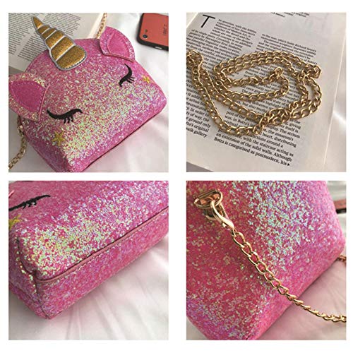 Pink Glitter Unicorn Handbag
