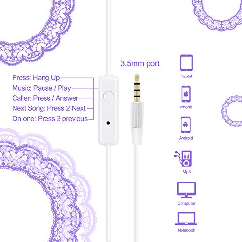 VCOM Purple Unicorn Kids Headphones | iPhone, iPad, Table Compatible