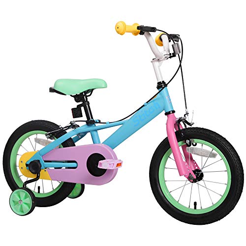 Kids Bike For Girls & Boys | Unicorn Pastel Colours | Ages 3 - 9 Years ...