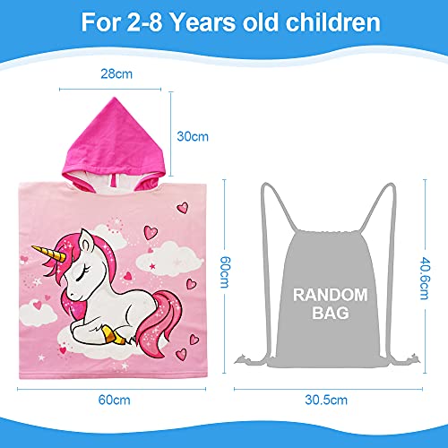 Pink Unicorn Beach Towel | Poncho 