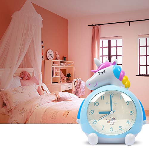 Kids Blue Unicorn Digital Alarm Clock 