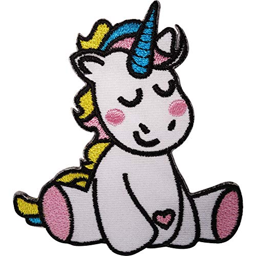 Baby Unicorn Patch | Iron Sew On Embroidered Badge | Embroidery Applique