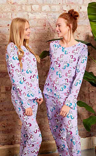 Slumber Hut Matching Unicorn Pyjamas 