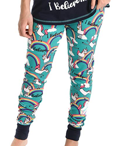 Women's I Believe Unicorn Pyjama Leggings | Medium | Lazy One