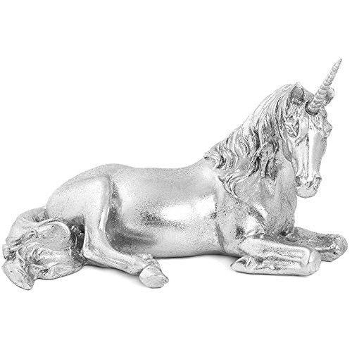 Silvery Unicorn Figurine Ornament 