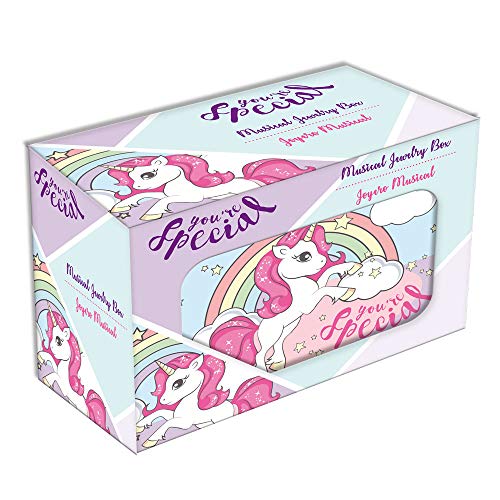 You're Special Unicorn Musical Jewellery Box, 15 x 11 cm Pastel Colours