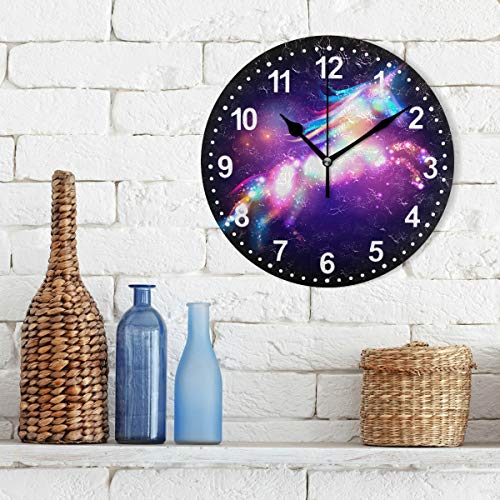 Unicorn Wall Clock | Mystical Design | Purple 
