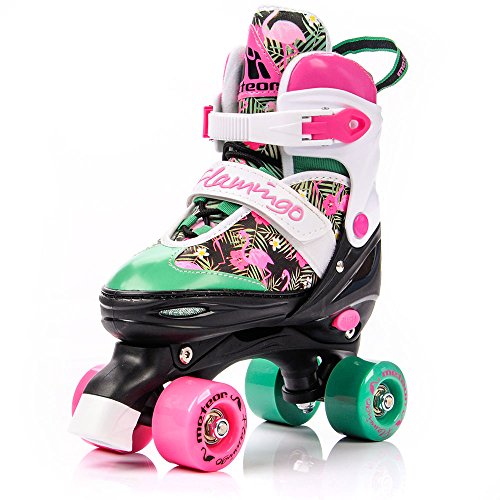 Pink & Black Roller Skates For Kids 