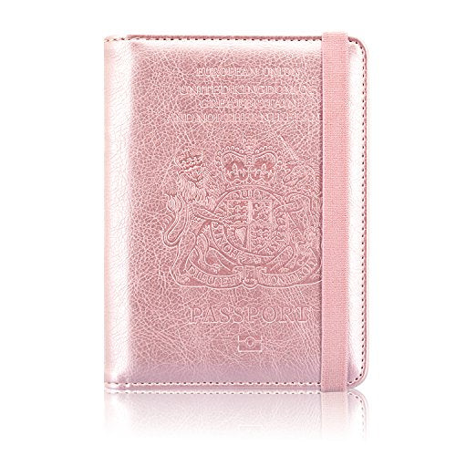 Pearled Pink Passport Cover 