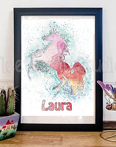 Personalised Unicorn Poster 