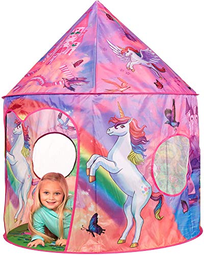 Fun Unicorn & Rainbow Design Play Tent For Kids 