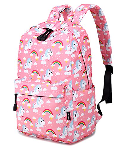 Unicorn pink rainbow rucksack school bag