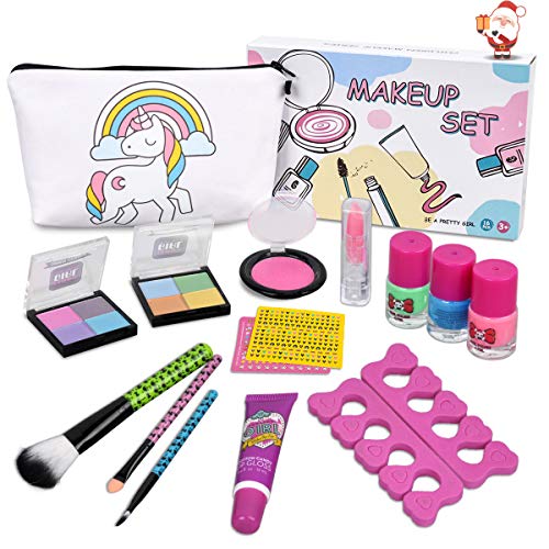 Unicorn Cosmetic kit with Unicorn Makeup Bag Nail Polish Eye Shadow Lip Gloss