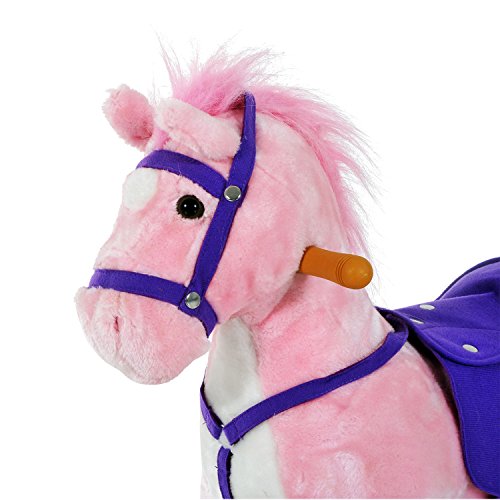 Pink & Purple Unicorn Padded Rocking Horse 