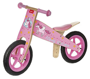 Unicorn wooden learner balance bike for 2-6 year old