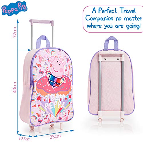 Girls Peppa Pig Unicorn Hand Luggage Suitcase