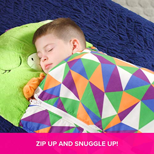 Happy Nappers Play Pillow | Sleeping Bag Surprise | Pink Unicorn | Medium 3-6yrs