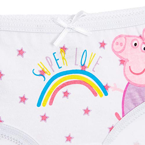 Peppa Pig Underwear Girls Pack of 5 Magical Unicorn 4-11 Years Old