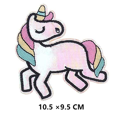 Rainbow Unicorn Iron On Patch | Embroidered 