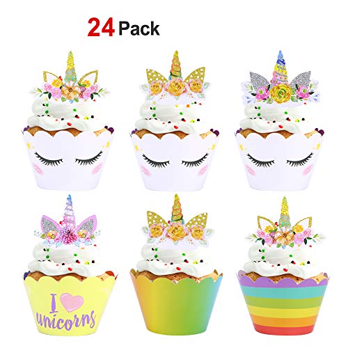 unicorn cupcake set