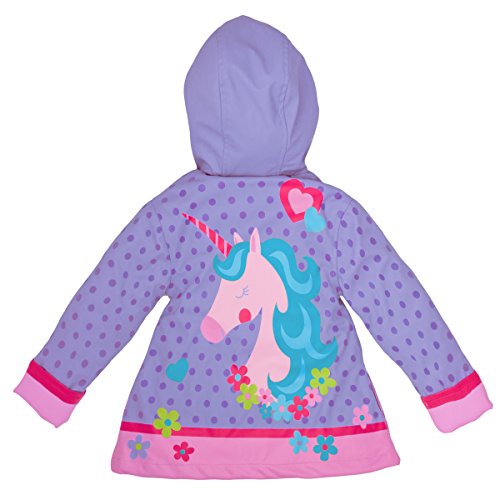 Purple & Pink Unicorn Rain Jacket Waterproof 