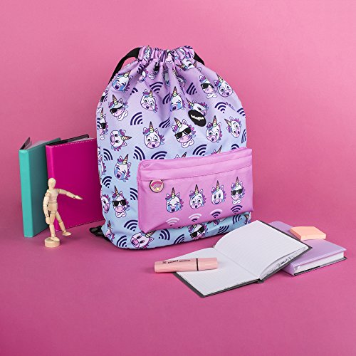 Fringoo Unicorn Drawstring Bag | Pink & Lilac