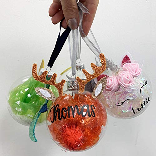 Handmade Glass Unicorn Bauble | Personalised Xmas Bauble