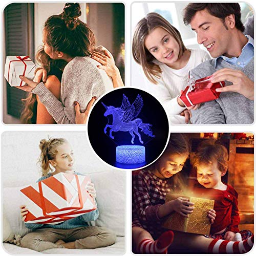 Unicorn Kids Night Light | Colour Changing | Bedside Lamp