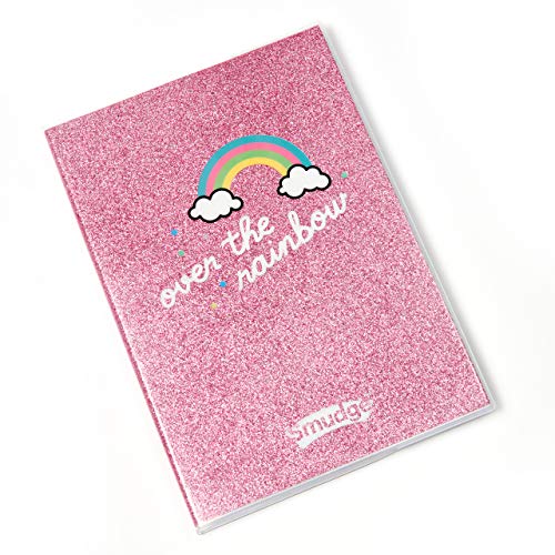 Glittery Rainbow Notebook A4