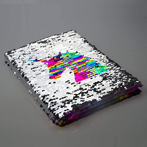 Unicorn Sparkly Sequined Notebook