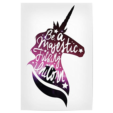 Unicorn Poster Print with quote 30x20cm