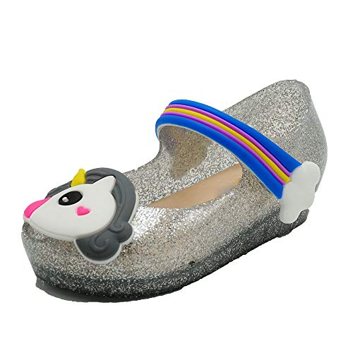Unicorn silver jellies girls shoes 