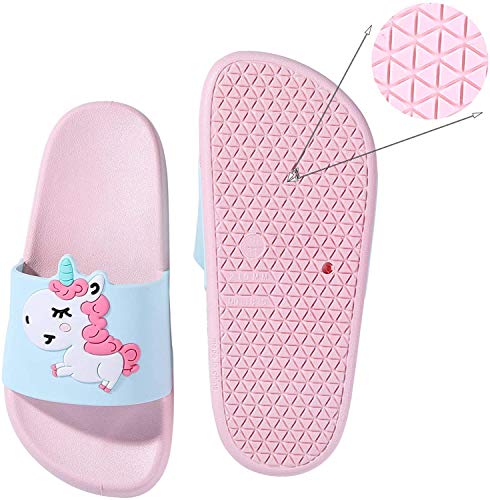 Kids Unicorn Sliders | Pink 