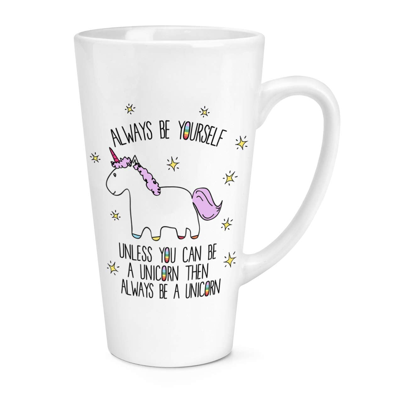 Unicorn Always Be Yourself Large Coffee Latte Mug Cup