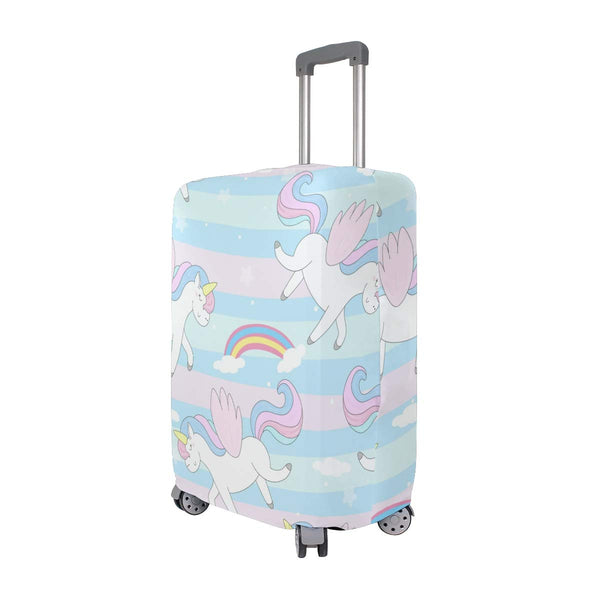 Hand Drawn Happy Unicorn Suitcase Cover 