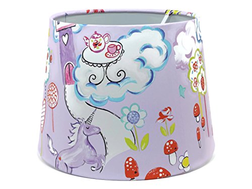 Lilac Unicorn Lampshade Girls Bedroom Nursery