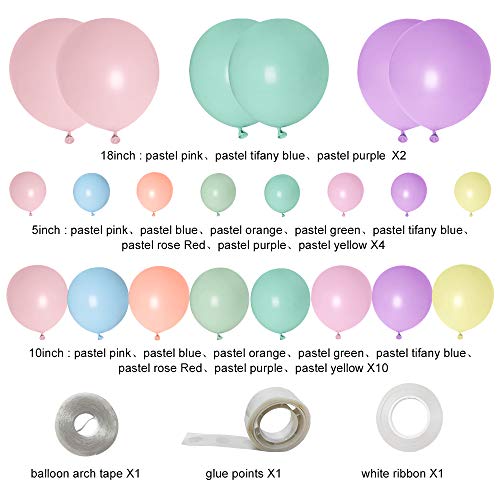 Pastel Coloured Unicorn Balloon Kit