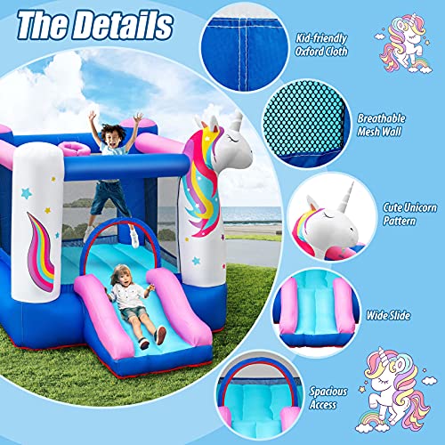 Unicorn Bouncy Castle For Girls & Boys 