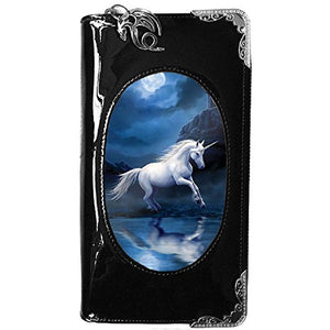 Moonlight Unicorn Design Wallet | Purse | Anne Stokes | Black
