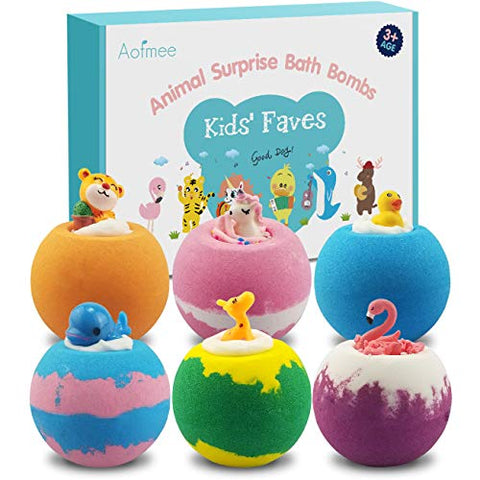Animal Surprise Bath Bombs | Gift Set For Kids | Unicorn Gift 