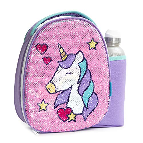 Pastel Unicorn Sequined Lunchbox For School 