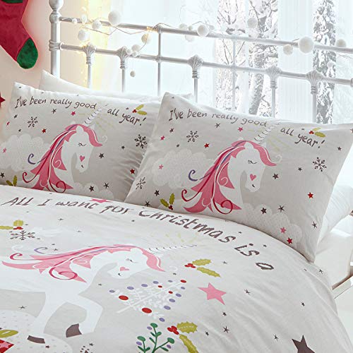 Christmas Unicorn Duvet Single 