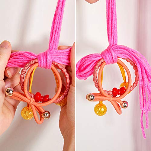 Unicorn Head Hair Clips & Accessory Holder | Rainbow Yarn Tassels | Girls
