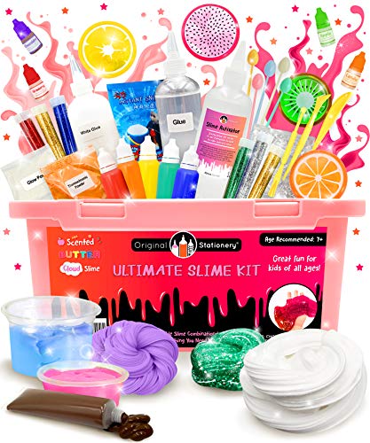 Original Stationery Ultimate Slime Kit – DIY Slime Making Kit For Boys And Girls – Includes Unicorn Slime, Glitter Slime, Cloud Slime, Instructions And Everything To Get Started Right Away In One Box