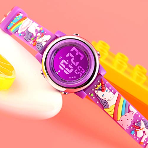 Multicoloured Unicorn Watch | Purple | For Girls 