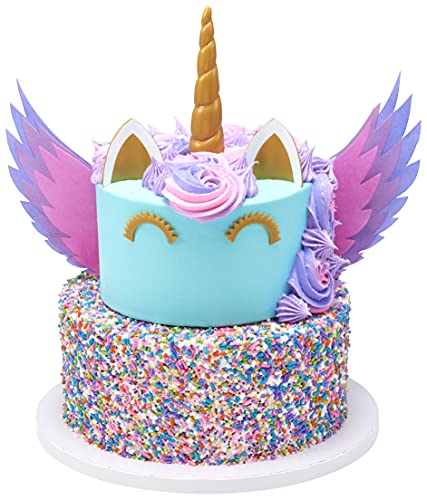 5 Piece Unicorn Cake Decorations Kit 