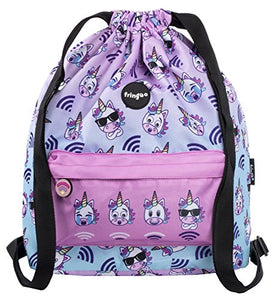 FRINGOO® Kids Drawstring Bag | PE Kit Bag | Unicorns