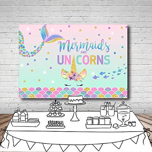 Unicorn Backdrop for Parties 